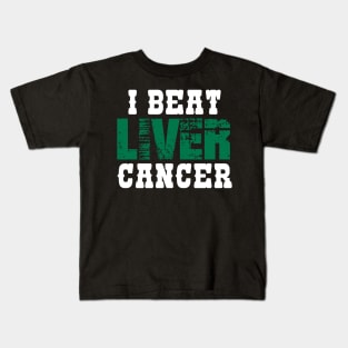 I Beat Liver Cancer Kids T-Shirt